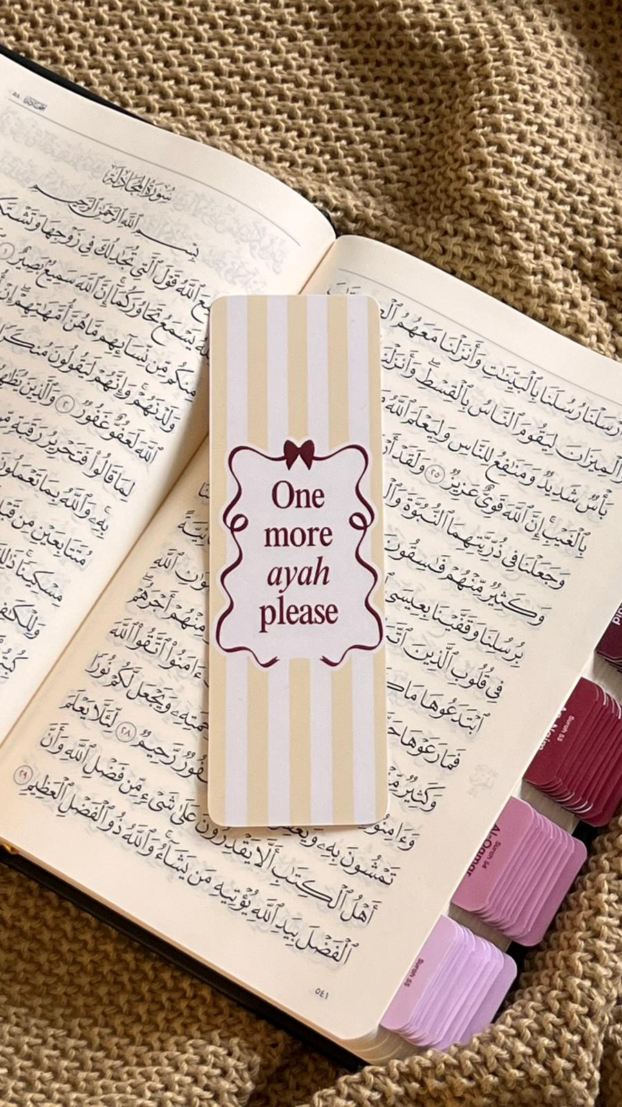 One more Ayah